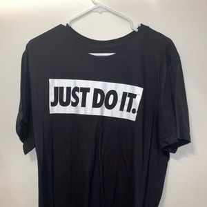 Black Nike "Just Do It" T-shirt